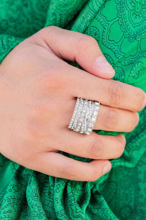 Exclusive Elegance - White  Ring