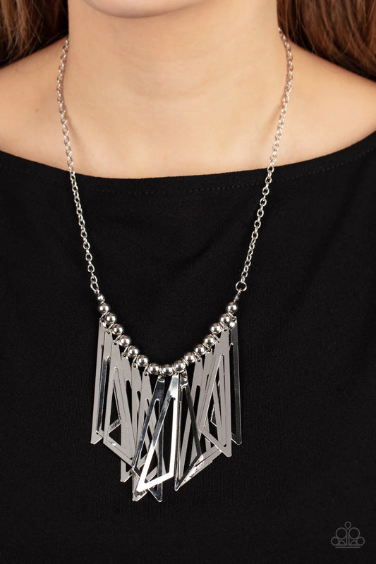 Industrial Jungle - Silver Necklace