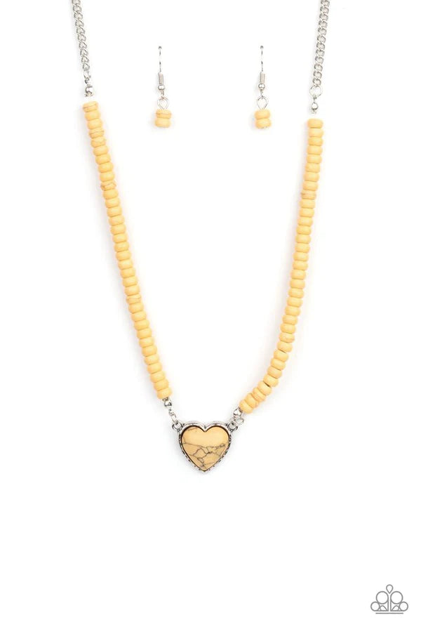 Necklace  Country Sweetheart - Yellow