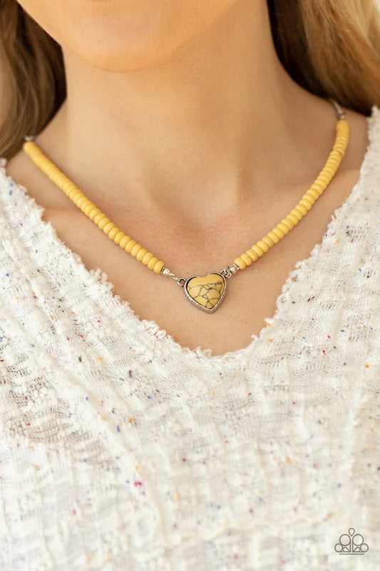 Necklace  Country Sweetheart - Yellow