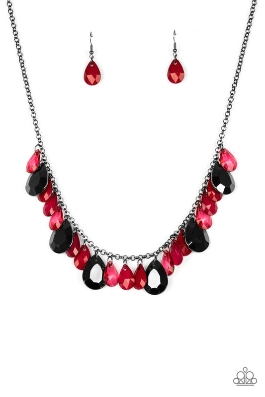 Necklace ~ Hurricane Season - Red