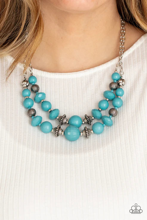 Upscale Chic - Blue Necklace