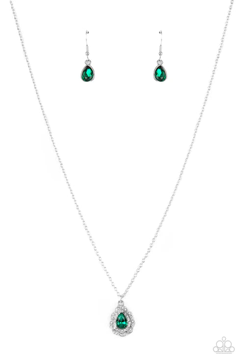 Vintage Validation - Green Necklace