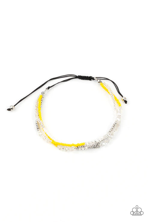 Paparazzi ♥ BEAD Me Up, Scotty! - Yellow ♥ Bracelet