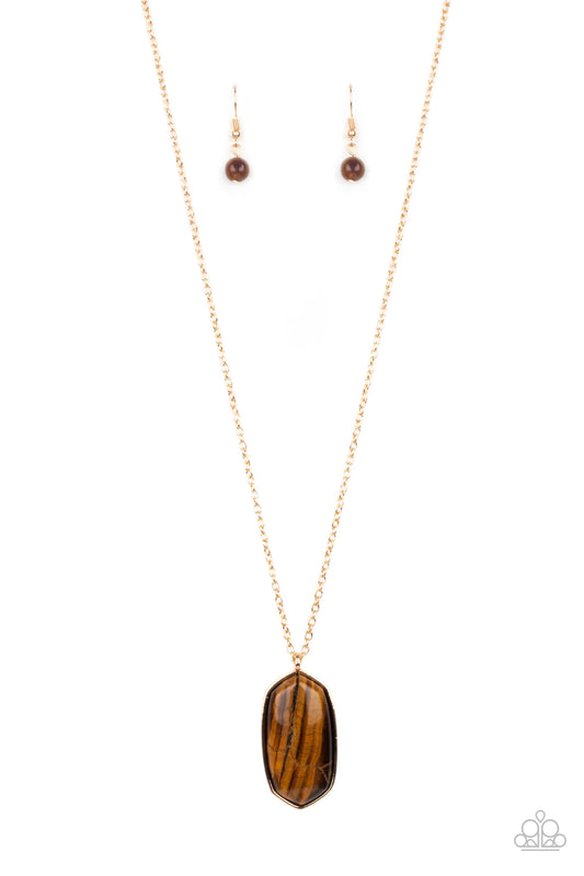 Elemental Elegance - Brown Necklace