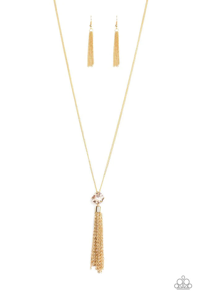 Five-Alarm FIREWORK - Gold Necklace