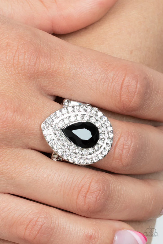 Icy Indulgence - black - Paparazzi ring