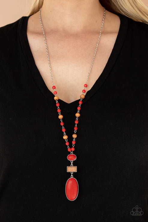 Naturally Essential - Red  Necklace