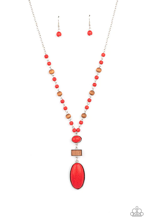 Naturally Essential - Red  Necklace