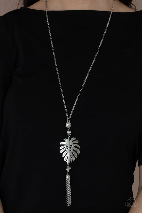 Palm Promenade - Silver  Necklace