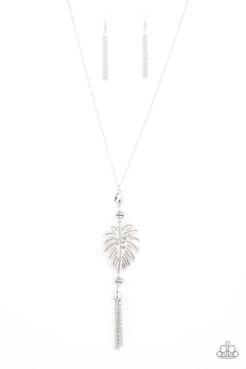 Palm Promenade - Silver  Necklace