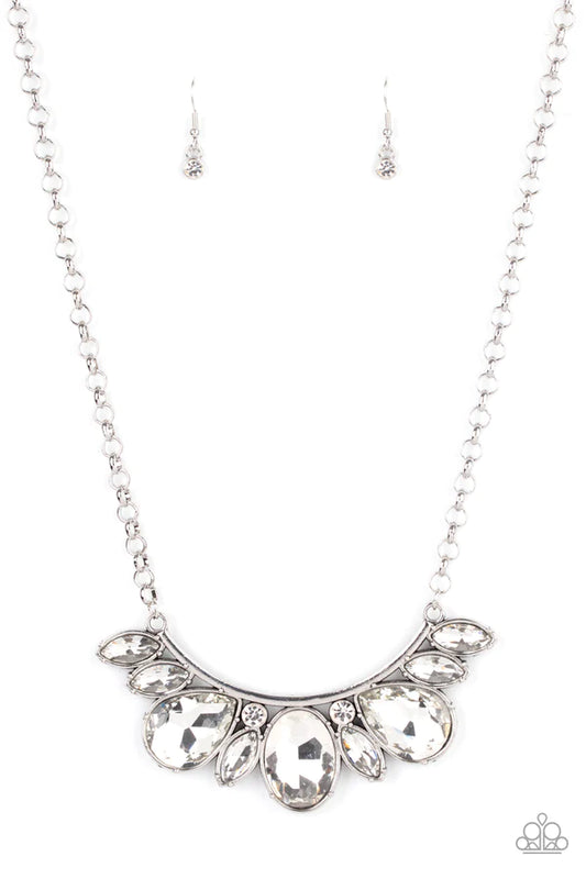 Paparazzi Necklace ~ Never SLAY Never - White