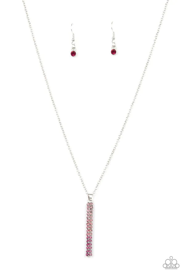 Paparazzi Necklace ~ Tower Of Transcendence - Pink