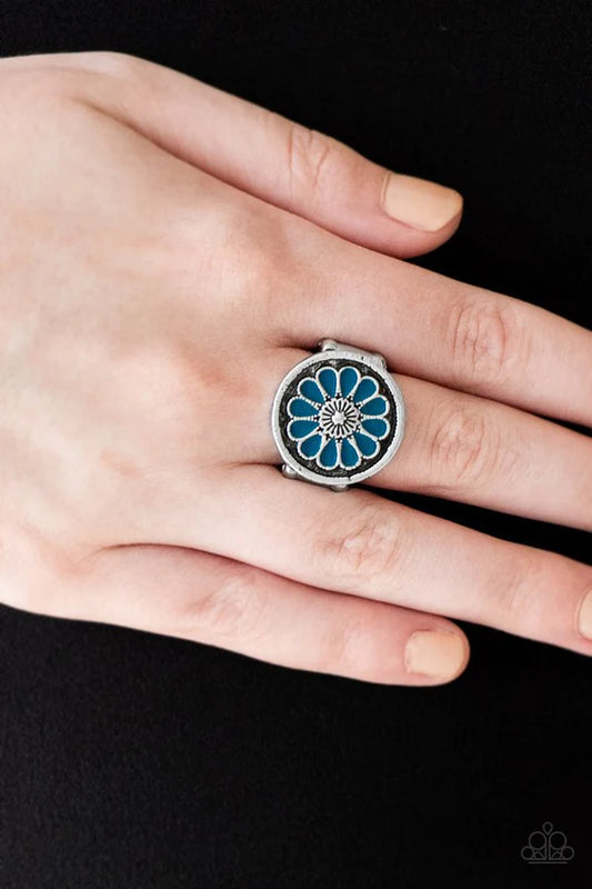 Paparazzi Ring ~ Garden View - Blue