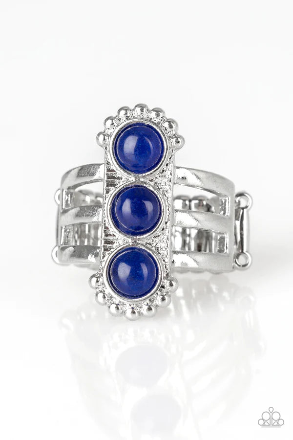 Paparazzi Ring ~ Rio Trio - Blue