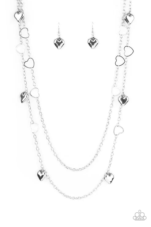 Paparazzi  Chicly Cupid - Silver  Necklace