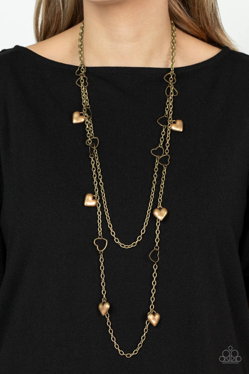 Paparazzi  Chicly Cupid - Brass  Necklace