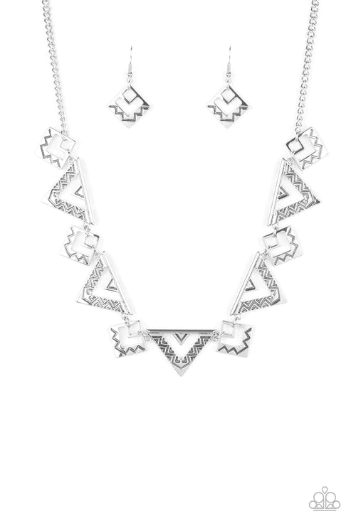 Paparazzi Giza Goals - Silver Necklace