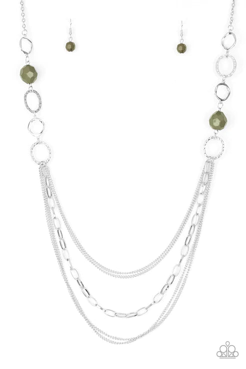 Margarita Masquerades - Green Necklace