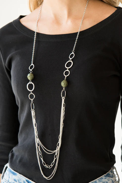 Margarita Masquerades - Green Necklace