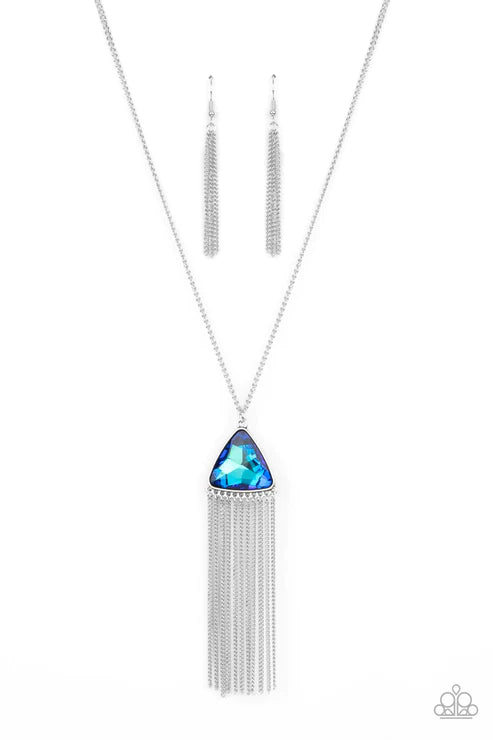 Proudly Prismatic - Blue Necklace