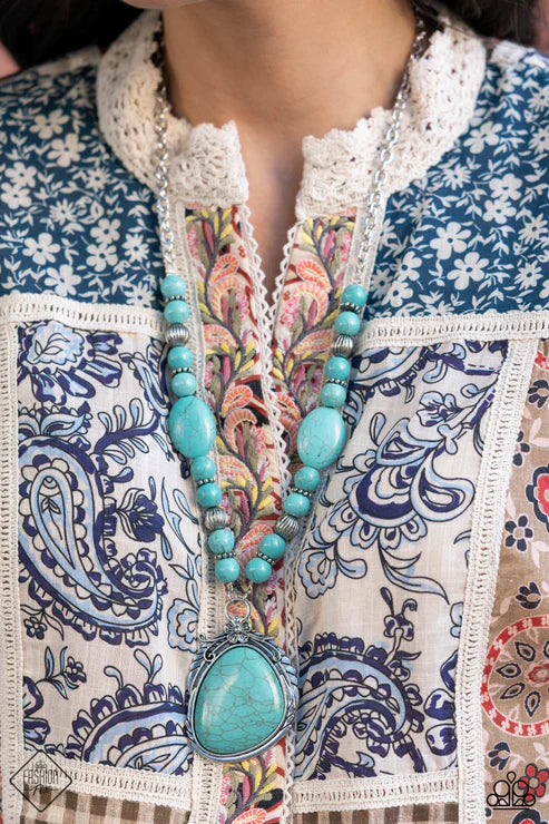 Paparazzi  Southwest Paradise - Blue  Necklace