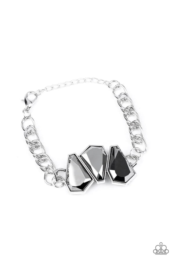 Paparazzi Bracelet ~ Raw Radiance - Silver