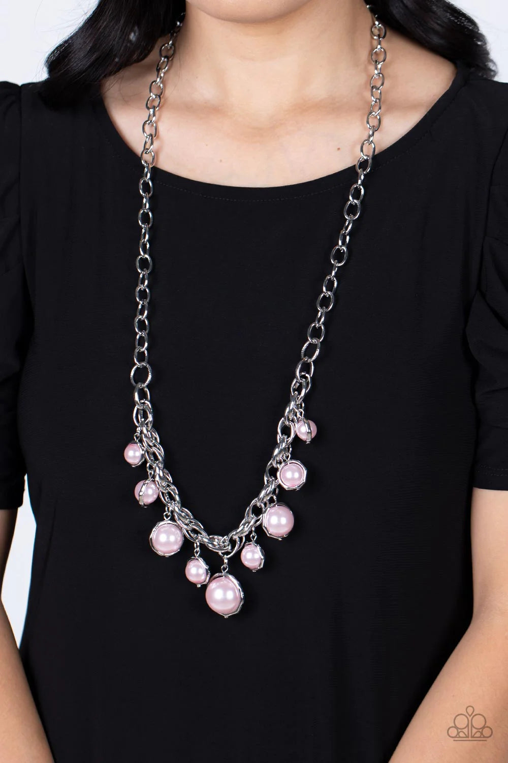 Revolving Refinement - Pink Necklace