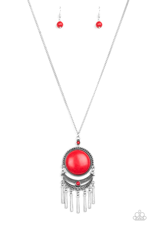 Rural Rustler - Red  Necklace