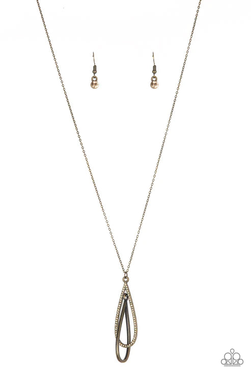 Step Into The Spotlight - Brass  Necklace