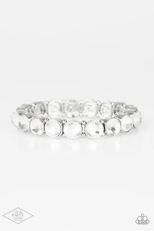 Paparazzi ♥ Sugar-Coated Sparkle - White ♥ Bracelet