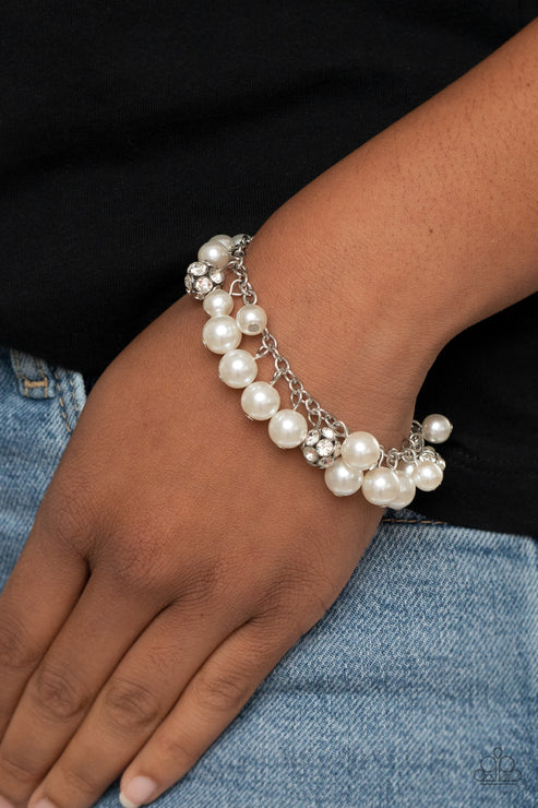 Paparazzi Bracelet ~ The GRANDEUR Tour - White