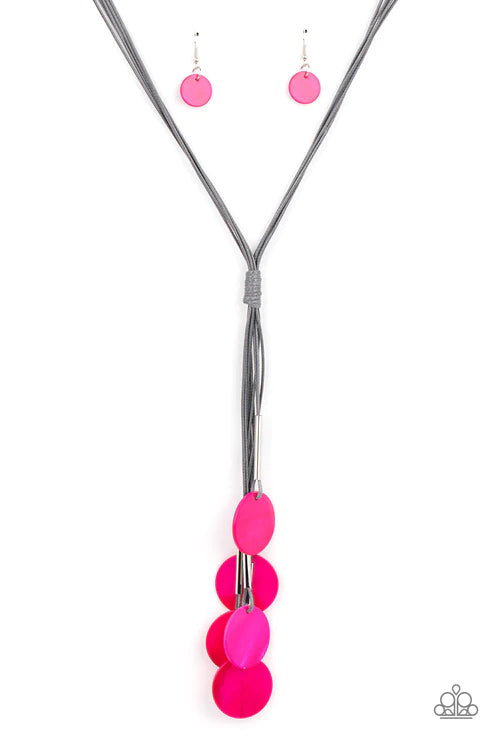 Tidal Tassels - Pink  Necklace