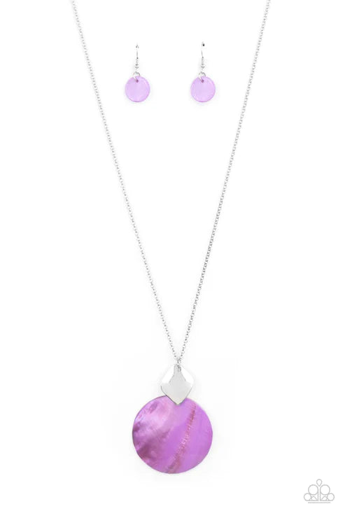 Tidal Tease - Purple  Necklace