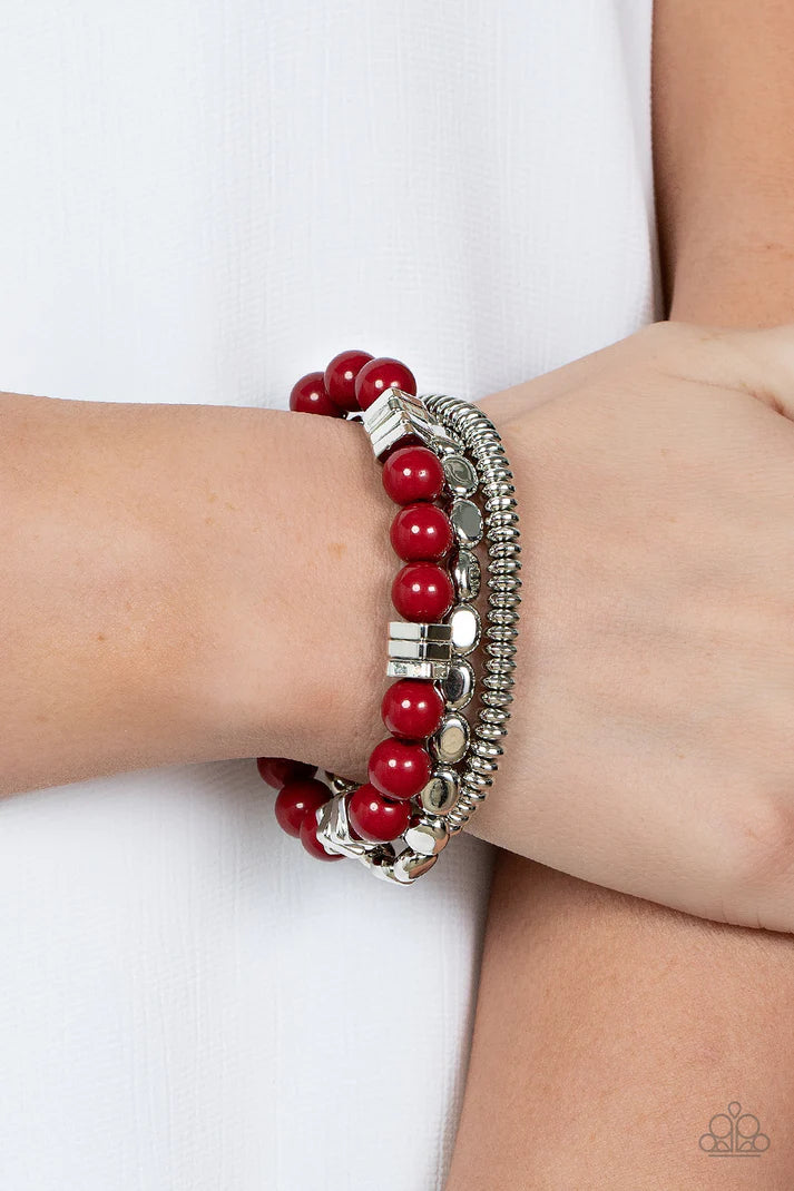 Tour de Tourist - red - Paparazzi bracelet