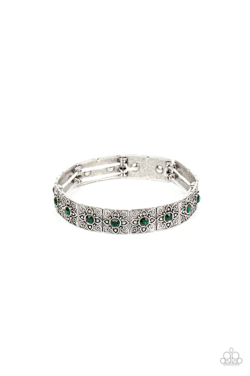 Paparazzi ♥ Venetian Valentine - Green ♥ Bracelet