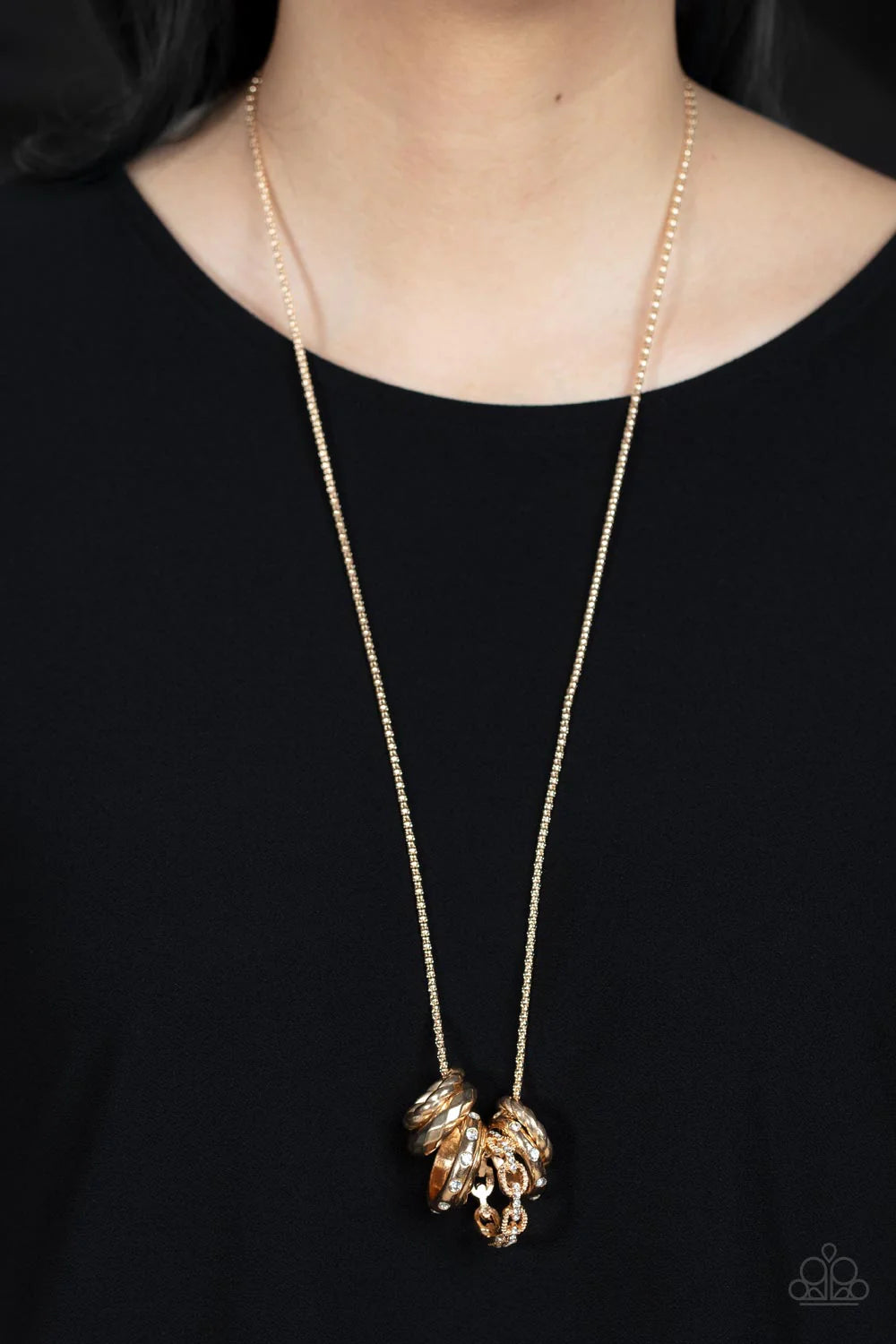 Audacious Attitude - Gold Paparazzi Necklace