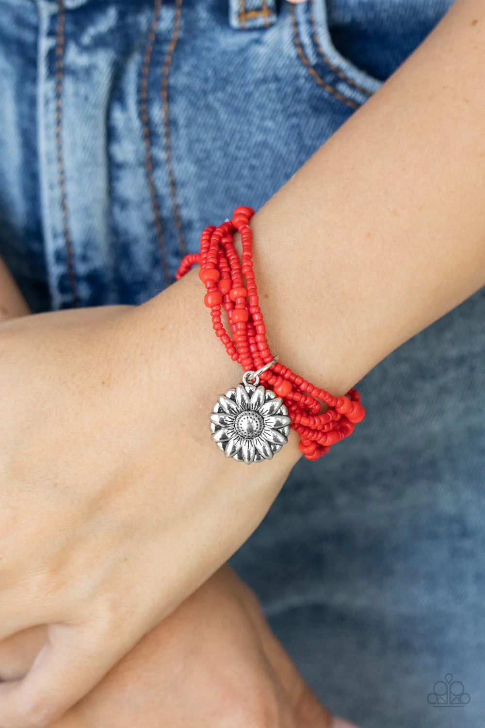 Badlands Botany - Red Paparazzi Bracelet