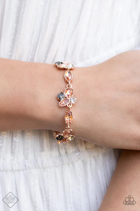 Paparazzi ♥ Colorful Captivation - Rose Gold ♥ Bracelet